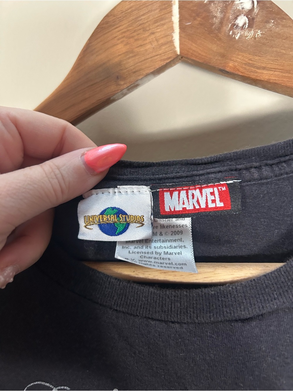 Marvel Universal Studios The Punisher I Don’t Get Mad I Get Even Baby Tee L - Picture 3 of 10